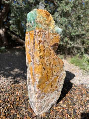 Fluorite and Japser Fountain in a landscape setting