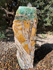 Fluorite and Jasper Fountain in a landscape setting