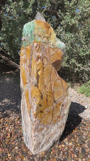 Fluorite and Jasper Fountain in a landscape setting 